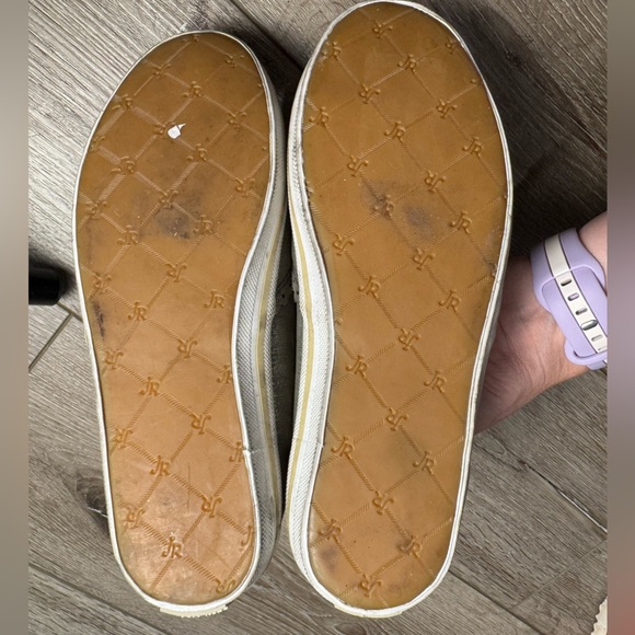 Jack rogers silver Metallic Slip-On Shoes scalloped women’s 5/kids 3.5 - Picture 5 of 8